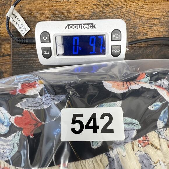 Patrons of Peace Boho Floral Mini Dress S Cream Black Ruffle Peasant Festival - Picture 13 of 13